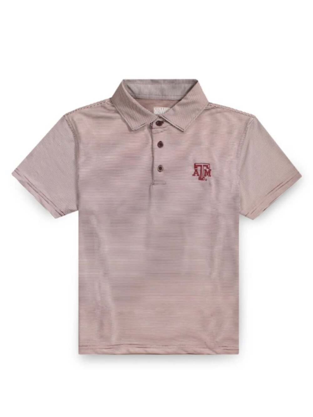 NWT Texas A&M Youth Micro Stripe Performance Polo Youth L